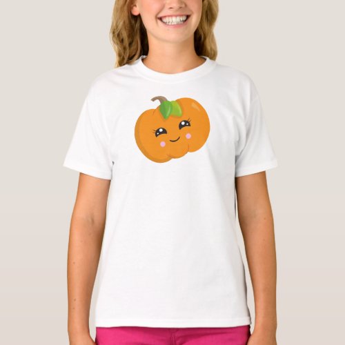 Halloween Pumpkin Trick Or Treat Smiling Pumpkin T_Shirt