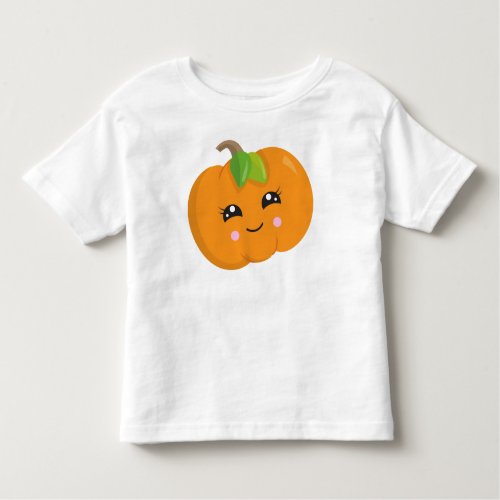 Halloween Pumpkin Trick Or Treat Smiling Pumpkin Toddler T_shirt