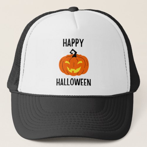 Halloween Pumpkin Trucker Hat