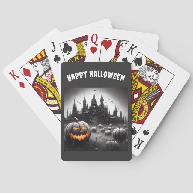 Halloween: Pumpkin University Poker Cards (Back)