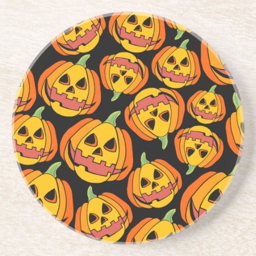 Halloween Pumpkin Vintage Autumn Symbol Coaster