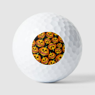Halloween Pumpkin: Vintage Autumn Symbol Golf Balls