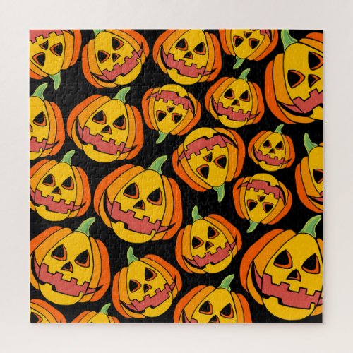 Halloween Pumpkin Vintage Autumn Symbol Jigsaw Puzzle