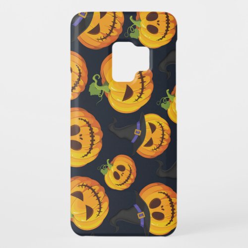 Halloween Pumpkin Vintage Witch Pattern Case_Mate Samsung Galaxy S9 Case