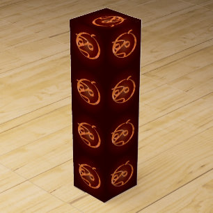 Halloween pumpkin wine box