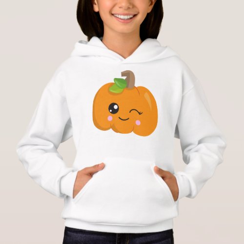 Halloween Pumpkin Winking Pumpkin Trick Or Treat Hoodie