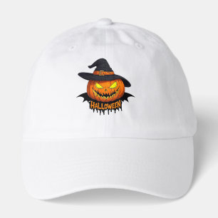 Halloween Pumpkin Witch Hat Spooky Face 🎃