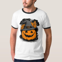 Halloween Pumpkin with hat, Men's