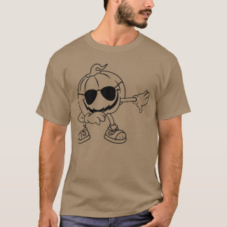 Halloween Pumpkin with Sunglass Funny Halloween Pu T-Shirt