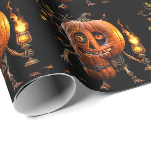 Halloween Pumpkin Wrapping Paper
