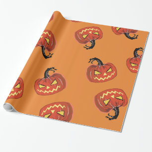 Halloween Pumpkin wrapping paper