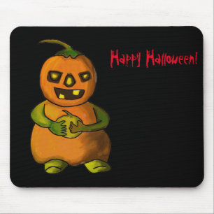 Halloween Pumpkinman Mouse Pad