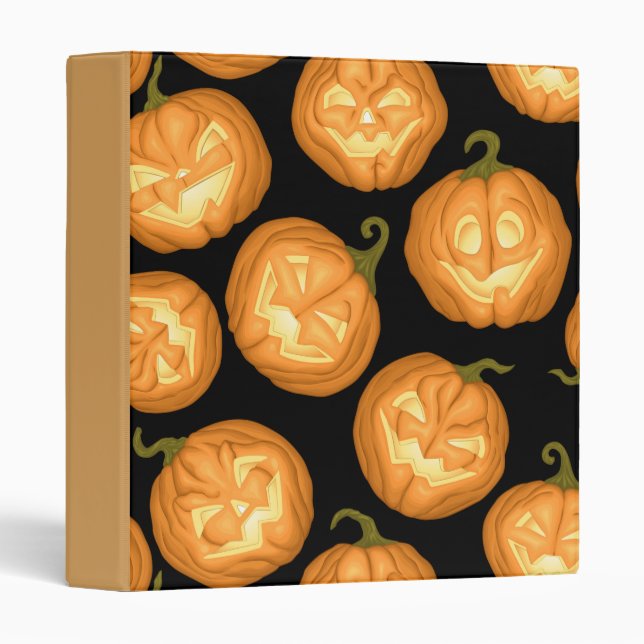 Halloween pumpkins 3 ring binder (Front/Spine)
