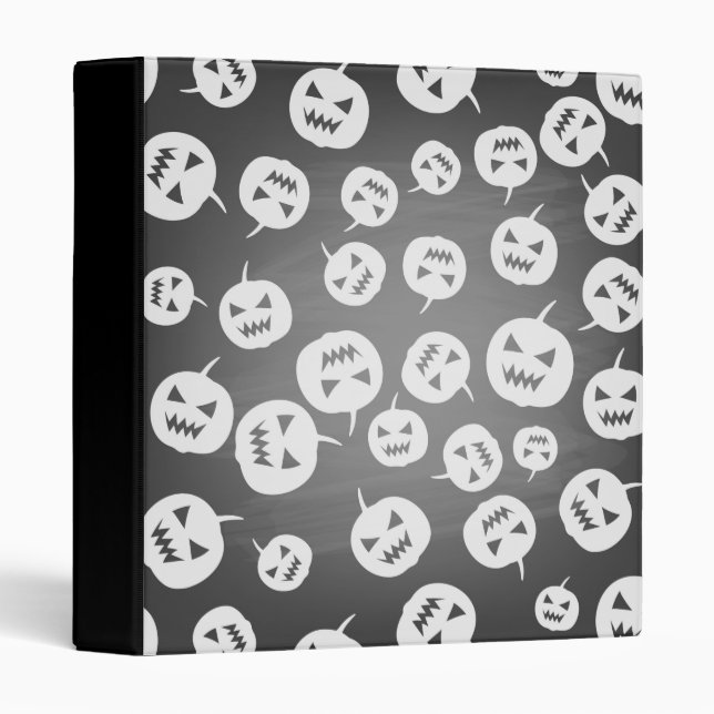 Halloween pumpkins 3 ring binder (Front/Spine)