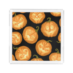 Halloween pumpkins acrylic tray