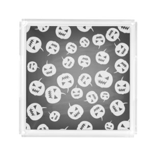 Halloween pumpkins acrylic tray
