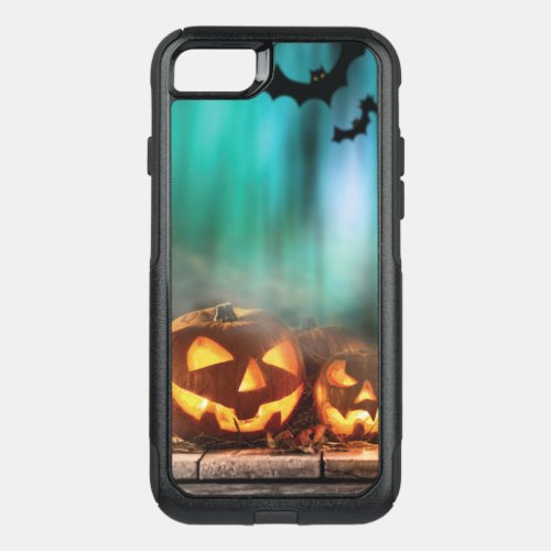 Halloween pumpkins and bats  OtterBox commuter iPhone SE87 case