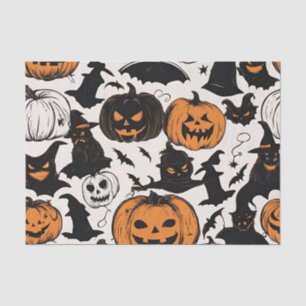 Halloween Pumpkins and Monsters Tissue Paper