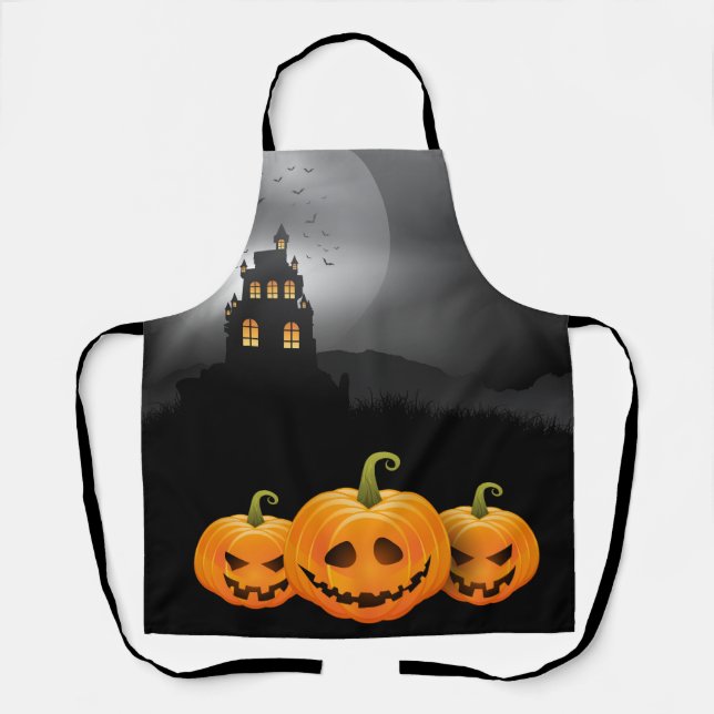 Halloween Pumpkins Apron (Front)