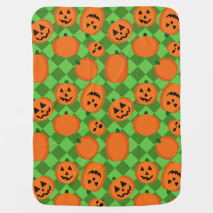 Halloween Pumpkins Baby Blanket