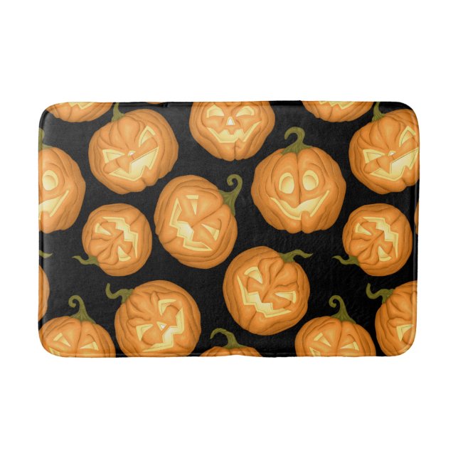 Halloween pumpkins bath mat (Front)