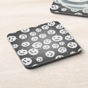 Halloween pumpkins beverage coaster