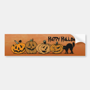 Halloween pumpkins bumper sticker