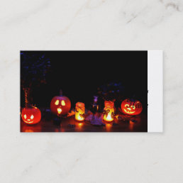 Halloween pumpkins business card