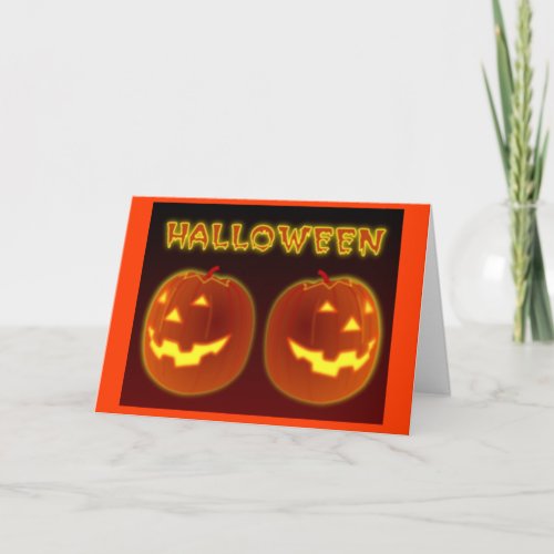 Halloween Pumpkins Card