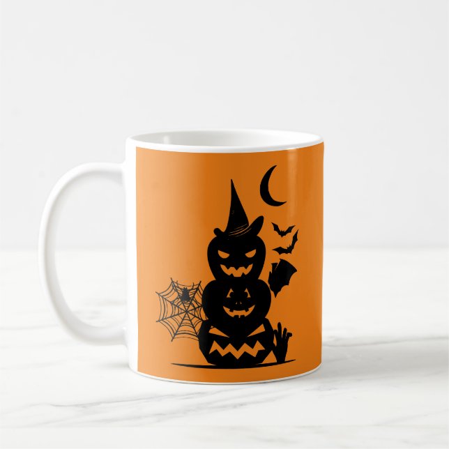 Halloween Pumpkins Coffee Mug (Left)