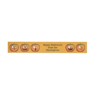 Halloween Pumpkins custom text labels
