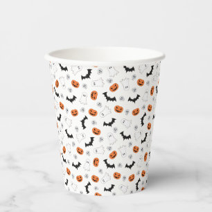 Halloween Pumpkins   Ghosts   Bats Paper Cups