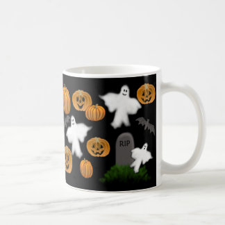 Halloween Pumpkins & Ghosts Mug