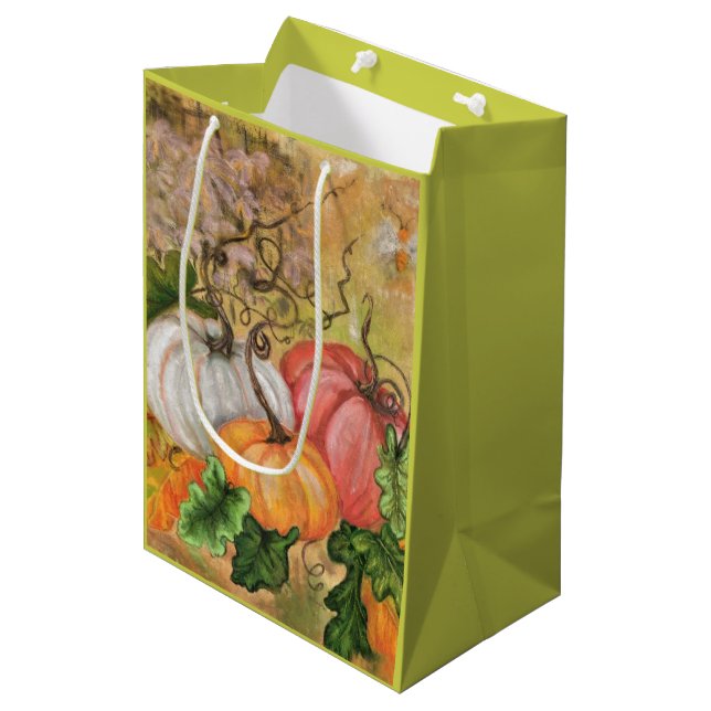 Halloween Pumpkins Gift Bag (Front Angled)