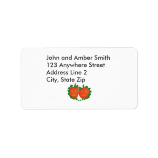 Halloween Pumpkins in Love Address Labels
