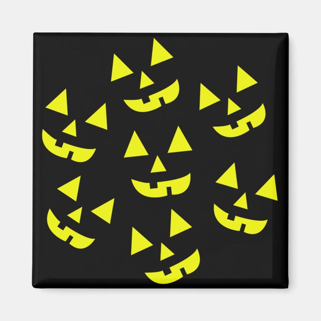 Halloween Pumpkins Jack O' Lantern Magnet (Front)