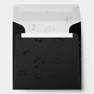 Halloween Pumpkins Jack-o-Lantern Square Envelope