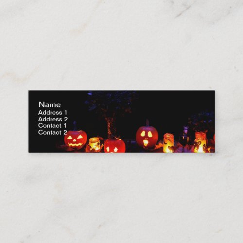 Halloween pumpkins business card