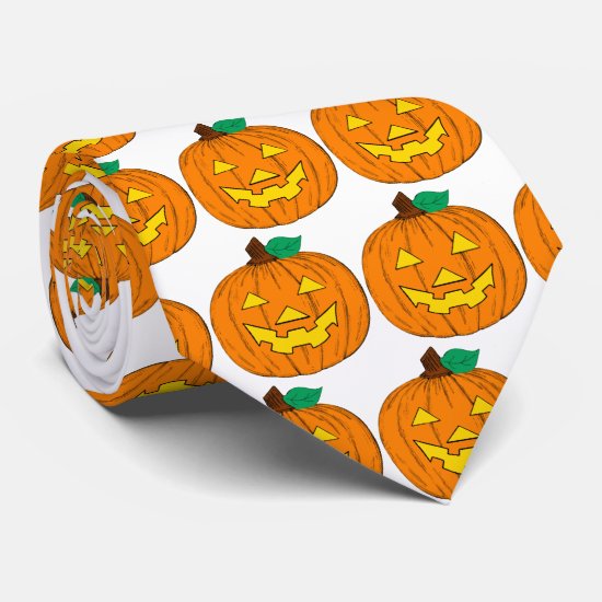Halloween Pumpkins Neck Tie