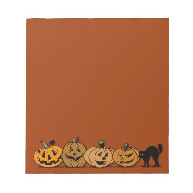 Halloween pumpkins notepad (Front)