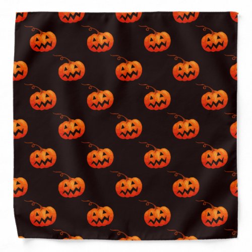 Halloween Pumpkins Orange Pumpkins Trick Or Treat Bandana