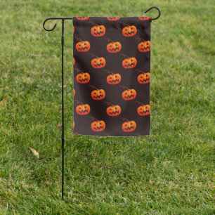 Halloween Pumpkins, Orange Pumpkins Trick Or Treat Garden Flag
