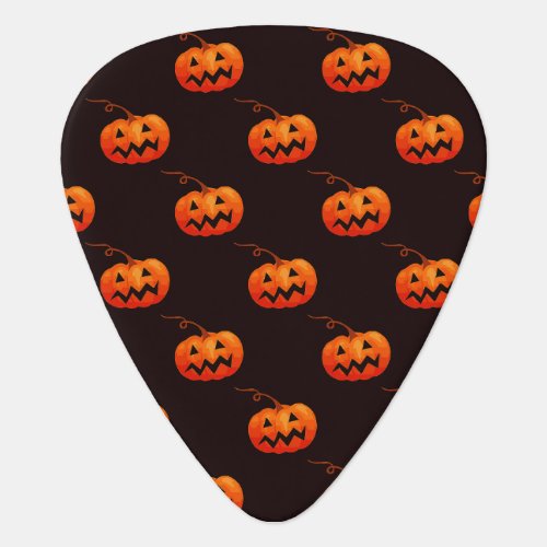 Halloween Pumpkins Orange Pumpkins Trick Or Treat Guitar Pick