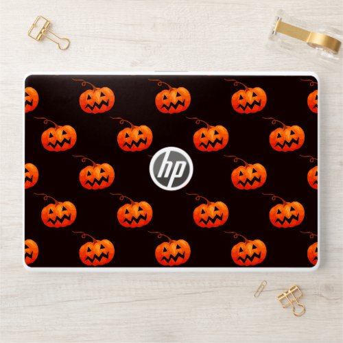 Halloween Pumpkins Orange Pumpkins Trick Or Treat HP Laptop Skin