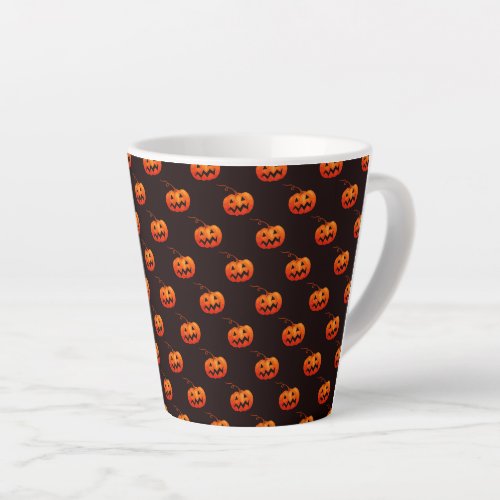 Halloween Pumpkins Orange Pumpkins Trick Or Treat Latte Mug