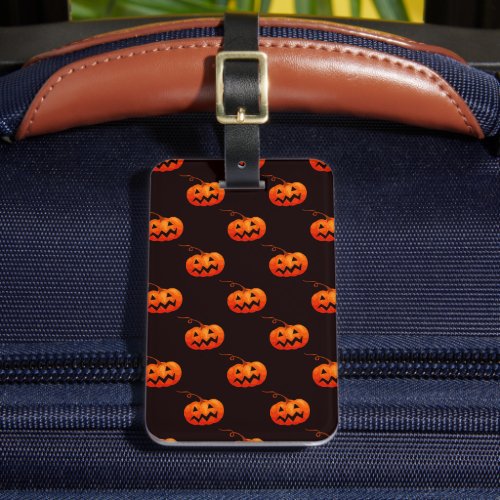 Halloween Pumpkins Orange Pumpkins Trick Or Treat Luggage Tag