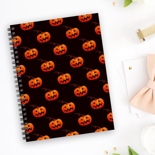 Halloween Pumpkins Orange Pumpkins Trick Or Treat Notebook