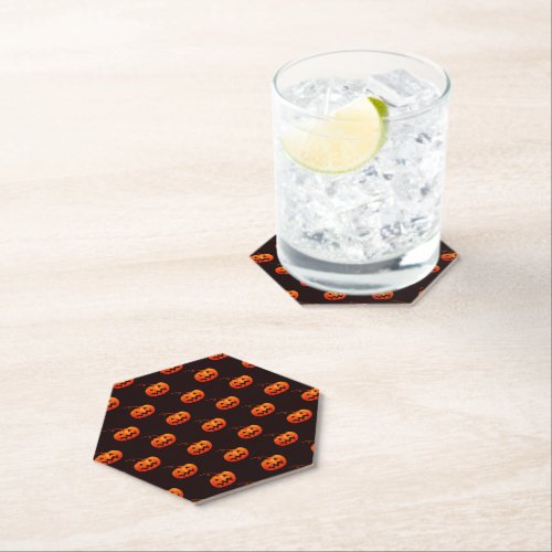 Halloween Pumpkins Orange Pumpkins Trick Or Treat Paper Coaster