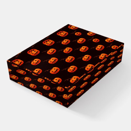 Halloween Pumpkins Orange Pumpkins Trick Or Treat Paperweight