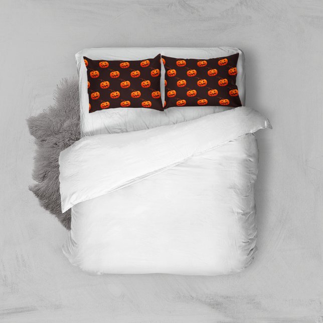 Halloween Pumpkins, Orange Pumpkins Trick Or Treat Pillow Case (Creator Uploaded)